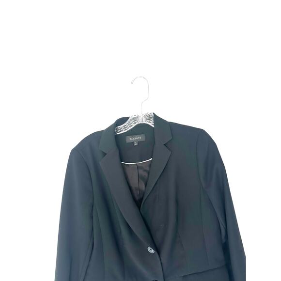 Talbots Blazer Black Office Work Career Business Preppy Corporate Size 8‎ - Picture 6 of 15